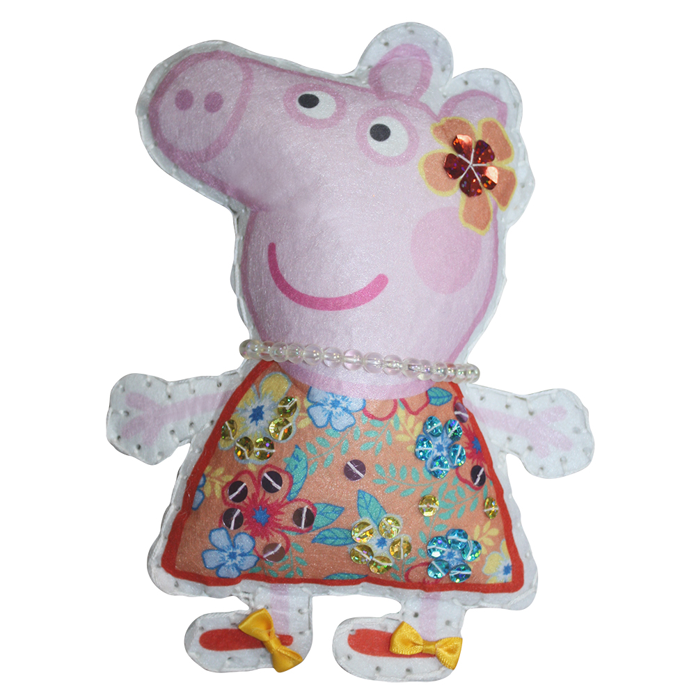Шьем игрушку из фетра - Пеппа на отдыхе из серии Свинка Пеппа  